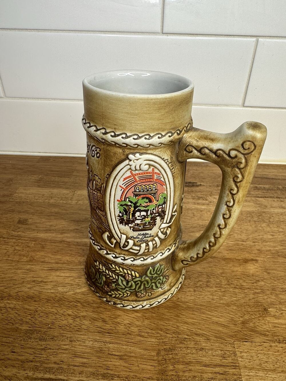1974 Schlitz Brewing Co. 125th Anniversary Beer Stein Mug Ceramarte